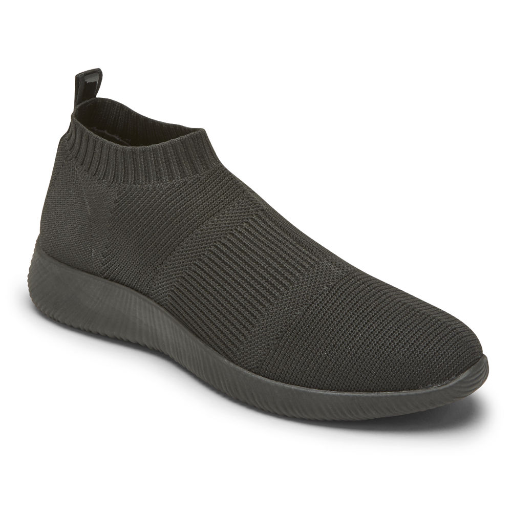 Rockport Joggesko Dame Svart - City Lites Robyne Strikke - QTSX04186